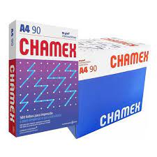 Papel Sulfite A4 210x297mm  Branco 90g SUPER Caixa com 2500 FLS. CHAMEX