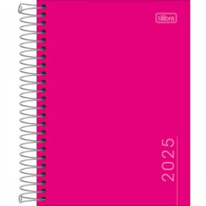AGENDA ANUAL 2025 PEPPER ROSA ESPIRAL 117X164MM 320PG. TILIBRA