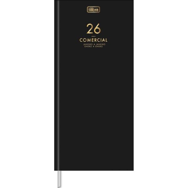 AGENDA ANUAL 2026 COMERCIAL COSTURADA  123X275MM 416PG. TILIBRA