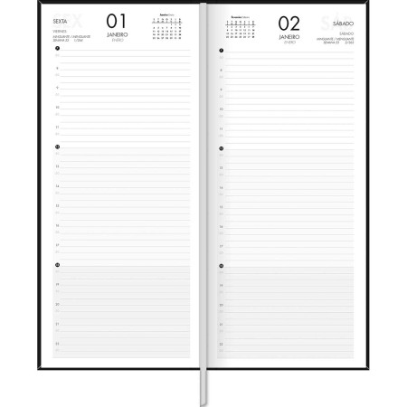 AGENDA ANUAL 2027 COMERCIAL COSTURADA 123X275MM 416PG. TILIBRA - Imagem 6