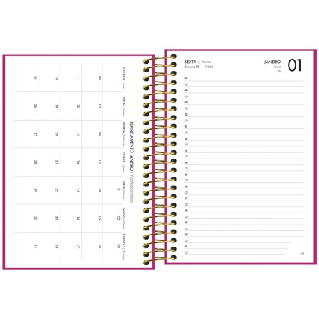 AGENDA ANUAL 2027 NAPOLI EXECUTIVA ESPIRAL DIÁRIA FEMININA 352PG. TILIBRA - Imagem 3