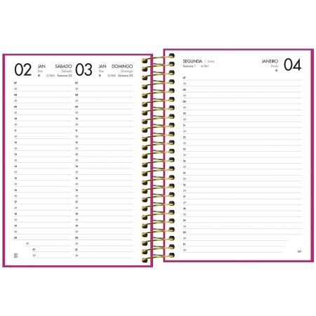 AGENDA ANUAL 2027 NAPOLI EXECUTIVA ESPIRAL DIÁRIA FEMININA 352PG. TILIBRA - Imagem 4