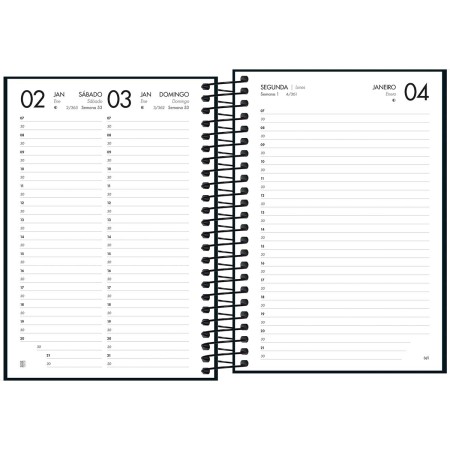 AGENDA ANUAL 2027 NAPOLI EXECUTIVA ESPIRAL DIÁRIA NAPOLI 352PG. TILIBRA - Imagem 4