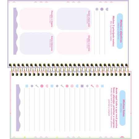 AGENDA ANUAL 2027 HAPPY ESPIRAL SEMANAL 167x89mm TILIBRA - Imagem 4