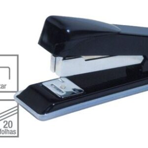 GRAMPEADOR MESA BASE 11CM PRETO P/20 FLS. PLUS LINE CIS