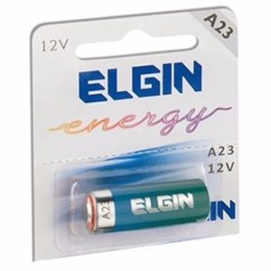 BATERIA ALCALINA 12V A23/MN21/V23GA/LRV08 COM 5 UNIDADES ELGIN