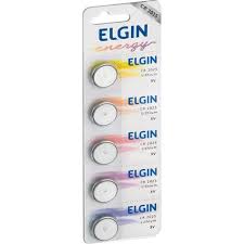 BATERIA DE LITHIUM 3V FORMATO BOTAO CR2025 CARTELA5 UN ELGIN