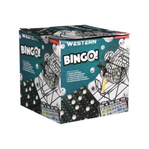 BINGO PROFISSIONAL ROLETA DE METAL 75BOLAS BG-100 WESTERN