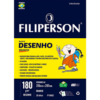BLOCO PARA DESENHO A4 BRANCO 180G C/20 FLS FILIPERSON