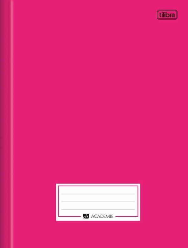 CADERNO BROCHURA UNIVERSITÁRIO CAPA DURA ACADÉMIE ROSA 96FLS. TILIBRA