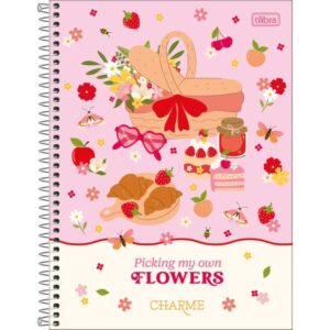 CADERNO UNIVERSITÁRIO CHARME CAPA DURA 1 MATÉRIA 80 Folhas TILIBRA