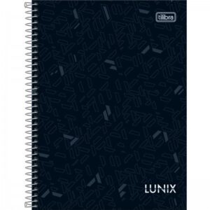 CADERNO ESPIRAL CAPA DURA COLEGIAL 1 MATÉRIA LUNIX 80 FOLHAS TILIBRA