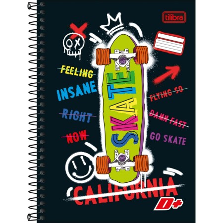 CADERNO ESPIRAL CAPA DURA 1/4 D+200FOLHAS TILIBRA - Imagem 2