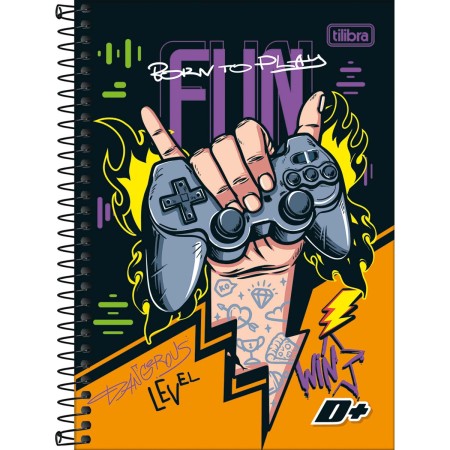 CADERNO ESPIRAL CAPA DURA 1/4 D+200FOLHAS TILIBRA - Imagem 3