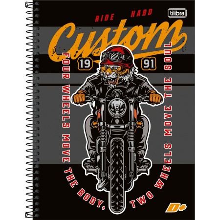 CADERNO UNIVERSITÁRIO D+ CAPA DURA 10 MATÉRIAS 200 FOLHAS TILIBRA - Imagem 5