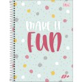 CADERNO UNIVERSITÁRIO D+ FEMININO CAPA DURA 10 MATÉRIAS 200 FOLHAS TILIBRA