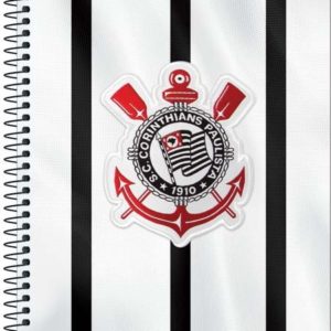 CADERNO UNIVERSITÁRIO CORINTHIANS CAPA DURA  16 MATÉRIAS  320 FOLHAS TILIBRA