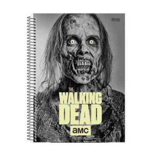 CADERNO UNIVERSITÁRIO THE WALKING DEAD CAPA DURA  10 MATÉRIAS 200 FOLHAS  SÃO DOMINGOS