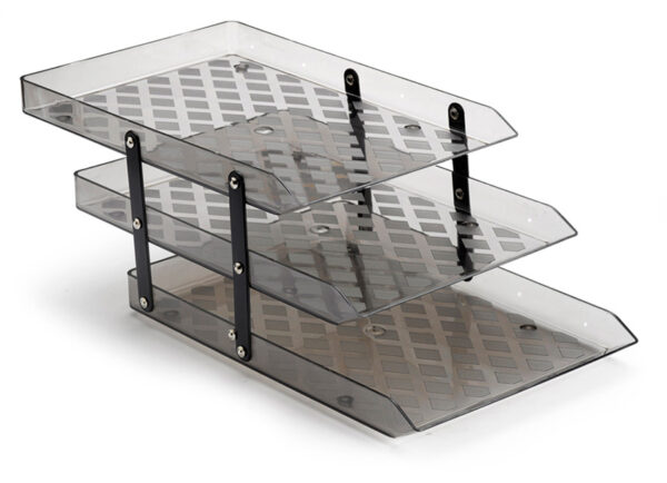 CAIXA PARA CORRESPONDÊNCIA TRIPLA MÓVEL FUME REF.100510019 WALEU