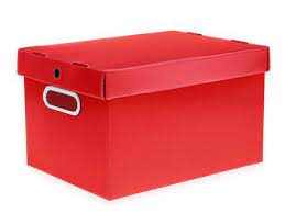 CAIXA ORGANIZADORA PRONTOBOX PEQUENA LISA VERMELHA Ref.7010 POLYCART
