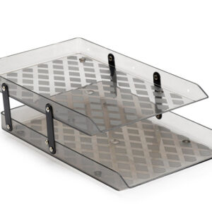 CAIXA P/CORRESP. PLASTICA ARTICULAVEL FUME C/2DIVISOES REF. 10050046 WALEU