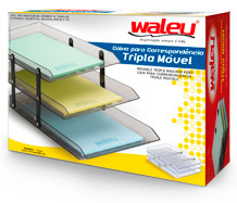 CAIXA PARA CORRESPONDÊNCIA TRIPLA MÓVEL CRISTAL REF.100510018 WALEU
