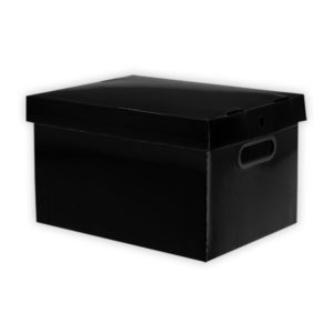 CAIXA ORGANIZADORA PRONTOBOX PEQUENA LISA PRETA Ref.7010 POLYCART