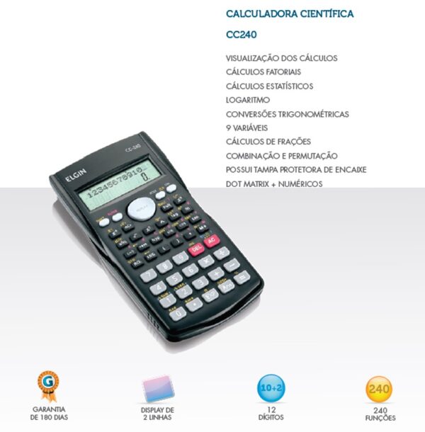 CALCULADORA CIENTIFICA CC240 ELGIN - Image 3