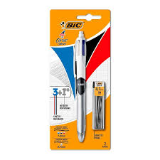 CANETA ESFEROGRAFICA 3 CORES + LAPISEIRA 0.7 SM BIC