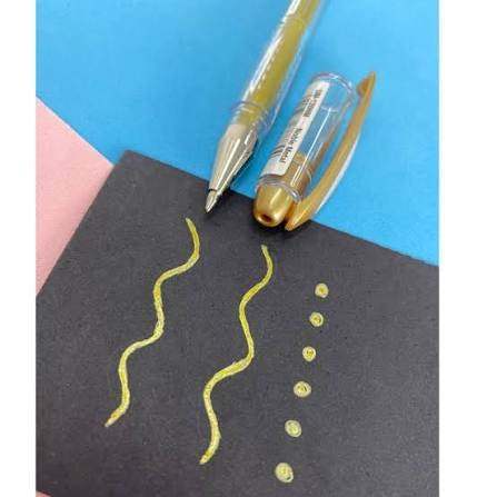 CANETA ESFEROGRAFICA UNIBALL NOBLE METAL OURO MITSUBISHI - Imagem 2