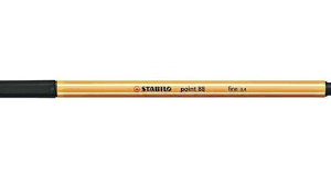 CANETA HIDROGRAFICA STABILO POINT 88 0.4MM PRETA STABILO