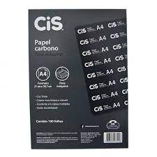 PAPEL CARBONO A-4 PAPEL PRETO P/MAQUINA  C/100FLS. CIS