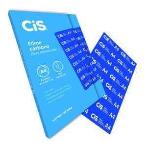 PAPEL CARBONO FILME A-4  AZUL  COM 100 FOLHAS CIS