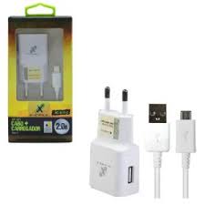 CARREGADOR CELULAR DE PAREDE 2X1 C/CABO MICROUSB 2.0 A FLEX