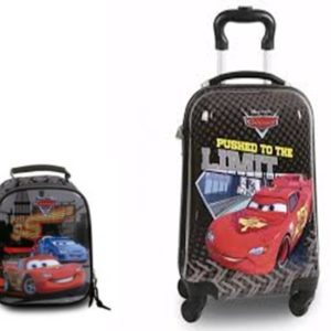 KIT MALETA POLICARBONATO + LANCHEIRA  CARROS DERMIWIL