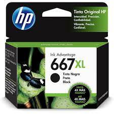 CARTUCHO ORIGINAL HP 667XL PRETO P/6476 3YM81AL 8,5ML