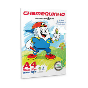 PAPEL SULFITE A-4 75G BRANCO CHAMEQUINHO 100FLS. CHAMEX