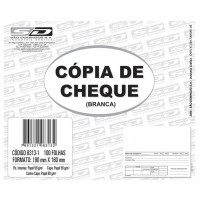 COPIA DE CHEQUE BRANCA 100FOLHAS PACOTE C/10 BLOCOS SAO DOMINGOS