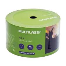DVD-R GRAVAVEL 4 7GB 120MIN 16X C/50 MULTILASER