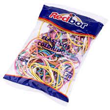 ELASTICO P/DINHEIRO N18 COLORIDO 100G RED BOR