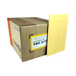 ENVELOPE SACO KRAFT OURO 17 SKO 017 11 X 17 CM 80G CAIXA COM 250 UNIDADES SCRITY