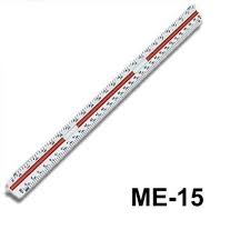 MINI ESCALIMETRO 15 CM TRIANGULAR MODELO ME-15 TRIDENT