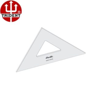 ESQUADRO DE ACRÍLICO 32CM 45 SEM ESCALA REF.2532 TRIDENT