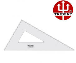 ESQUADRO DE ACRÍLICO 32CM 60 SEM ESCALA REF.2632 TRIDENT