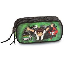 ESTOJO NYLON 2ZIPERES BEN 10 REF. 26215 DERMIWIL