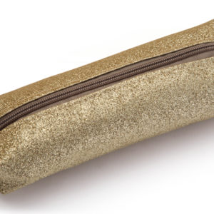 ESTOJO com GLITTER DOURADO GRANDE WALEU