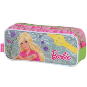 ESTOJO NYLON 2ZIPERES BARBIE 11X REF. 60798 SESTINI