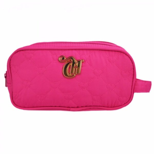ESTOJO NYLON 2ZIPERES CAPRICHO LOVE VIII PINK REF.48905 DMW