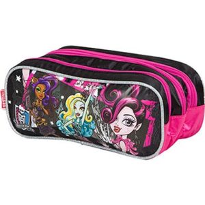 ESTOJO NYLON 3 ZIPERES MONSTER HIGH  15Y01 REF.63336-00 SESTINI