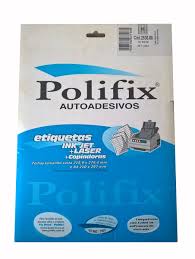 ETIQUETA P/INKJET E LASER CARTA C/25FOLHAS X 14 REF. 2514 POLIFIX